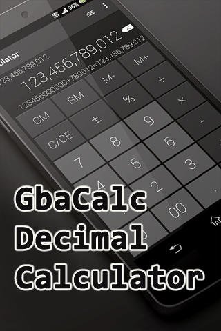 download Gbacalc decimal calculator apk
